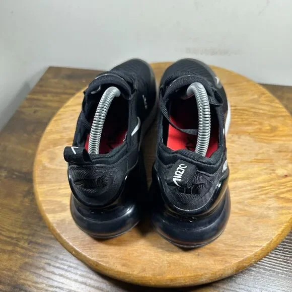 Nike Air Max 270 Women's Size 8.5 Black White Shoe Sneakers AH6789-001 - Picture 4 of 9